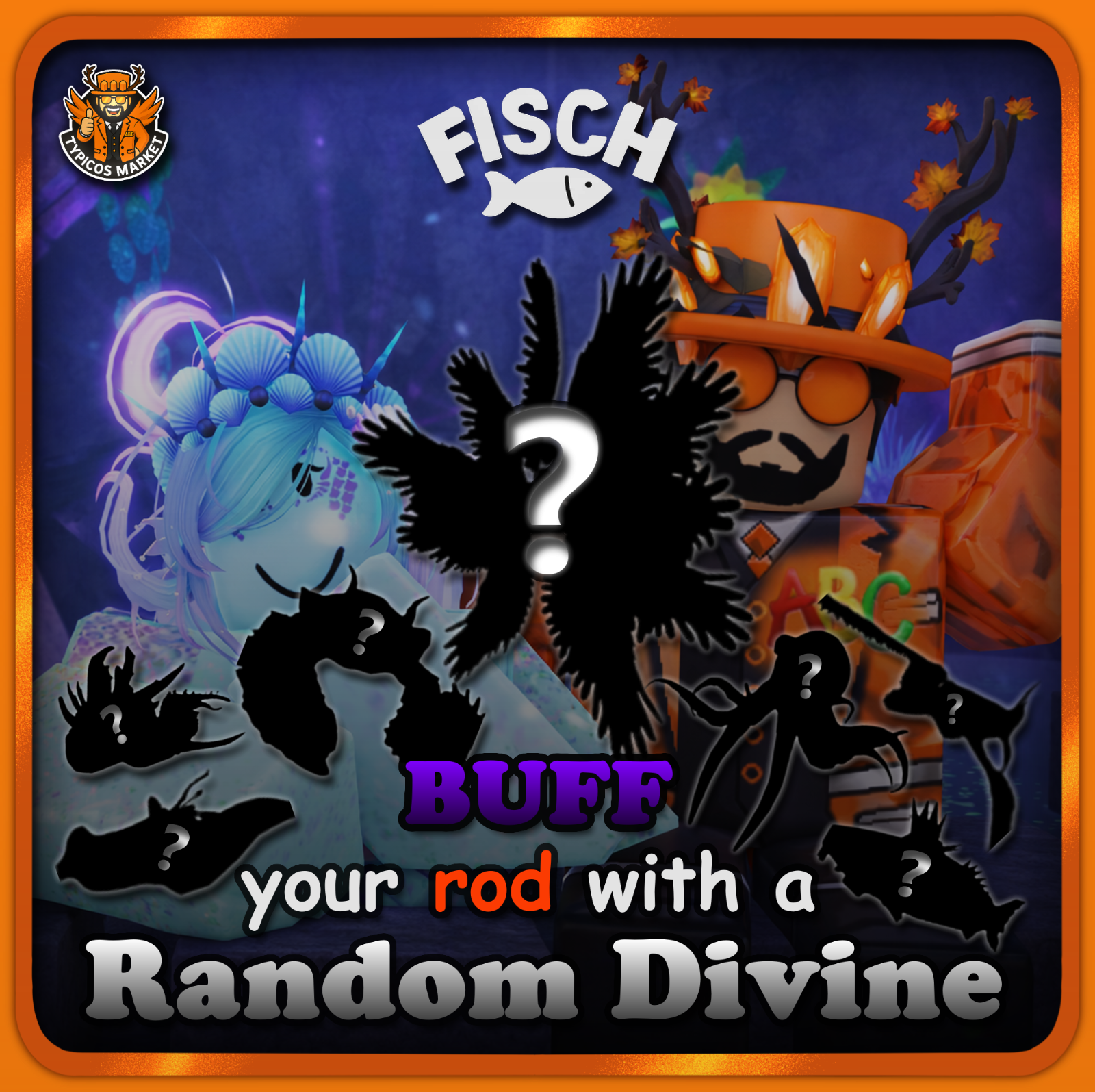 [FISCH] - Random Divine Fish - [Buff your rod with Mella Mermaid's ...