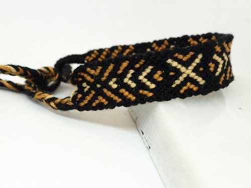 Black & Brown Cotton Thread Bracelet. Craft. There is only 1 - Picture 5 of 5