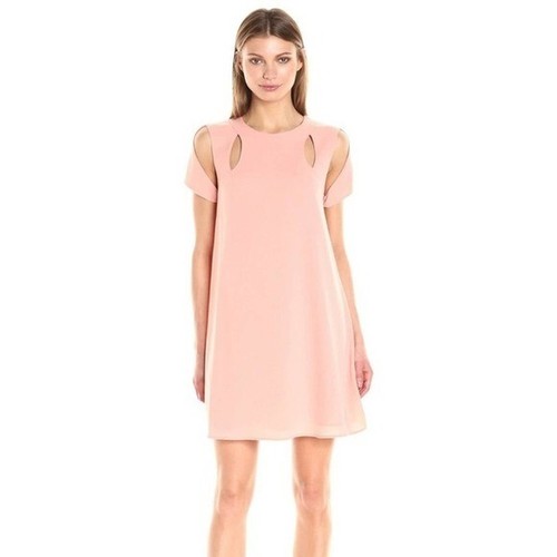 NEW BCBG MAXAZRIA PHYLLIS CUT OUT SHORT SLEEVE A-LINE DRESS SZ L $230.00 - Picture 3 of 6