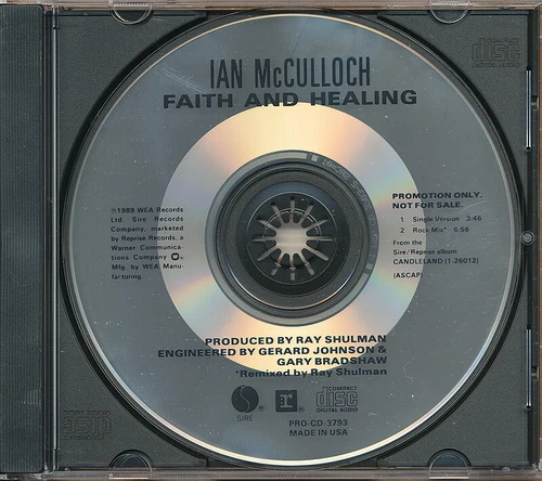 Ian McCulloch - Faith and Healing RARE promo CD single w/ rock mix '89