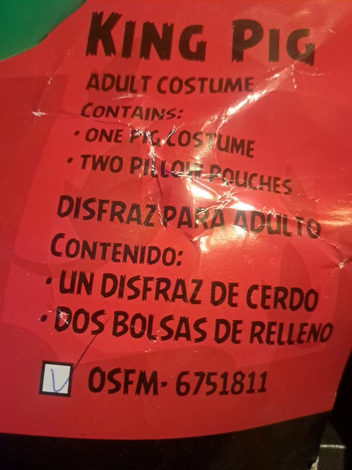 Rey Cerdo Verde Pájaros Enojados Videojuego Elegante Disfraz Halloween Adulto Foto 2 de 4