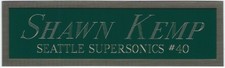 XAVIER McDANIEL SUPERSONICS NAMEPLATE FOR AUTOGRAPHED BASKETBALL-JERSEY-PHOTO