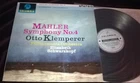 Columbia SAX 2441 Klemperer Schwarzkopf Mahler Symphony No. 4 LP UK B/S Stereo