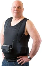 LVAD HeartWare 2 & 3 Men's Tank Top Shirt – Comfortable LVAD Wear Black, S-4XL