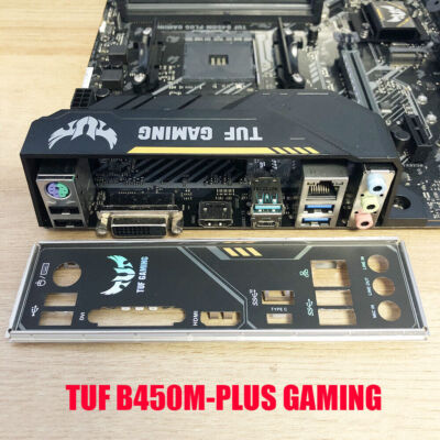 BACKPLATE IO I/O   BACK PANEL FOR   TUF B450M-PLUS GAMING MOTHERBOARD #E5