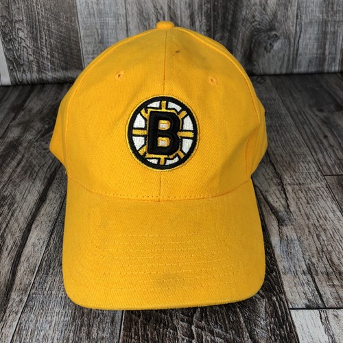 BOSTON BRUINS HAT CAP NHL HOCKEY YELLOW 