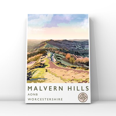 Malvern Hills AONB Reiseposter | Kunstdruck | A3