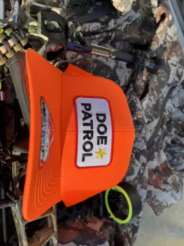 Blaze Orange Hunter Hat Cap Doe Patrol Deer Hunting Gift Funny Hunting Hat.