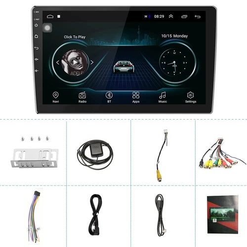 Radio estéreo para automóvil de 10,1"" 2Din Android 13 Apple CarPlay GPS WiFi pantalla táctil reproducción - Imagen 15 de 16