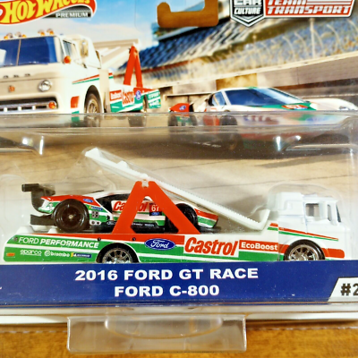 Hot Wheels Premium Car Culture Team Transport Castrol 2016 Ford GT