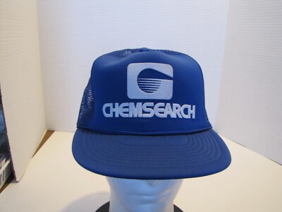 VTG MOHR'S CHEMSEARCH BLUE SNAPBACK HAT/CAP USED