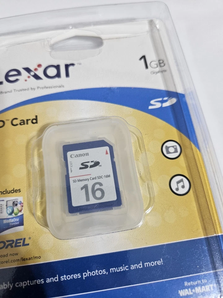 NEW Lexar 1GB SD Memory Card for older Cameras, PDA, GPS, Computers, Machines - Image 2 of 3