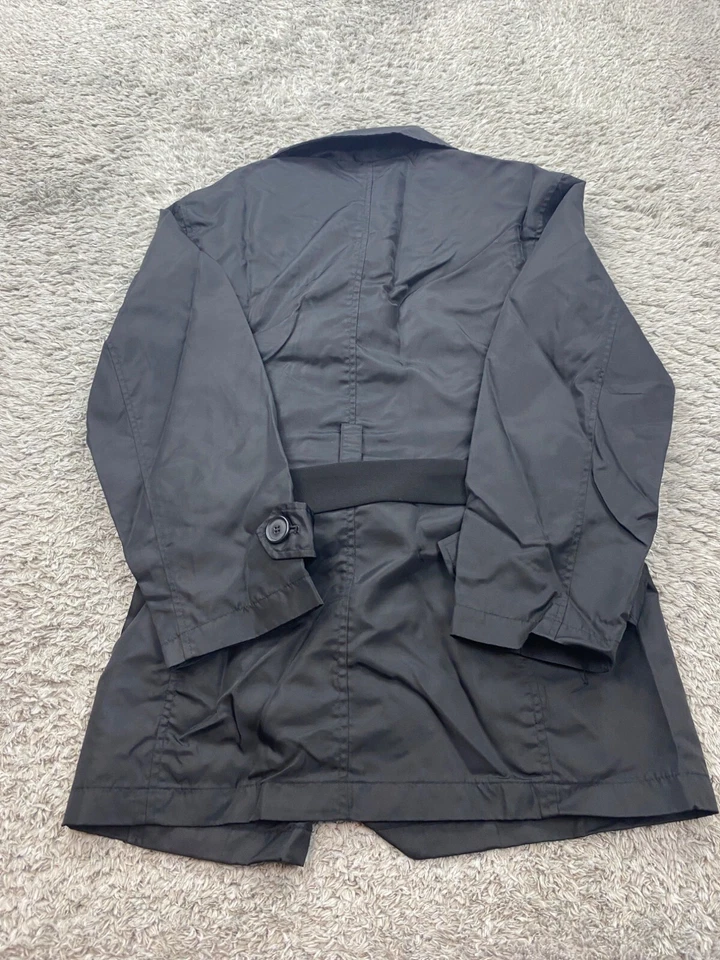 Abrigo Express Pea Mujer XS Negro Doble Pecho Forro Extraíble Abrigo de Lluvia De Colección Foto 2 de 4