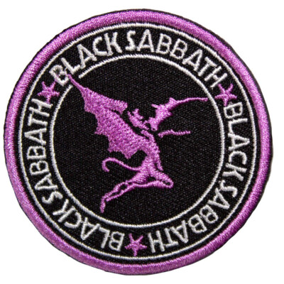BLACK SABBATH Iron-On Patch: DAEMON CIRCLE: Ozzy Official Merchandise gift £pb