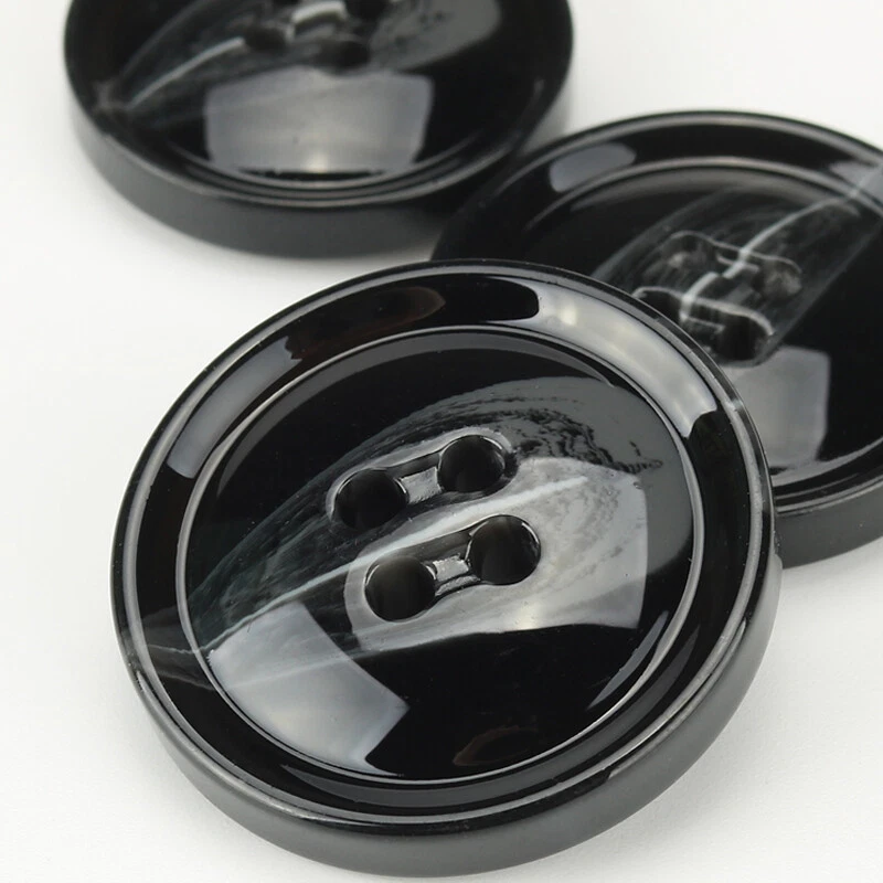 10PCS Vintage Style Round Button 4-Hole Resin Sewing Buttons for DIY Sewing New - Image 4 of 4