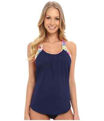 NWT Tyr BOCA CHICA in Tankini Swim TOP NAVY BLUE