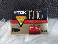 TDK E-HG TC-30 VHS-C Extra High Grade Video Cassette Tape