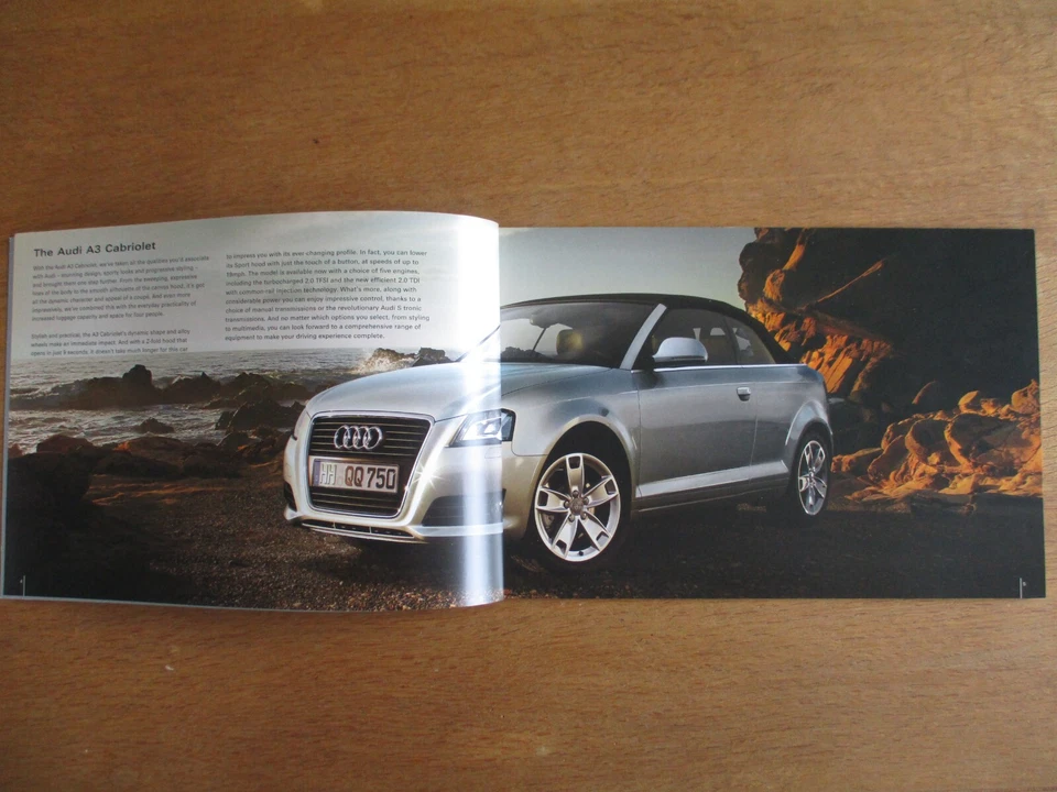 Audi A3 Cabriolet UK Sales Brochure (2009 / 2010); Ed 5.0 - Image 2 of 4