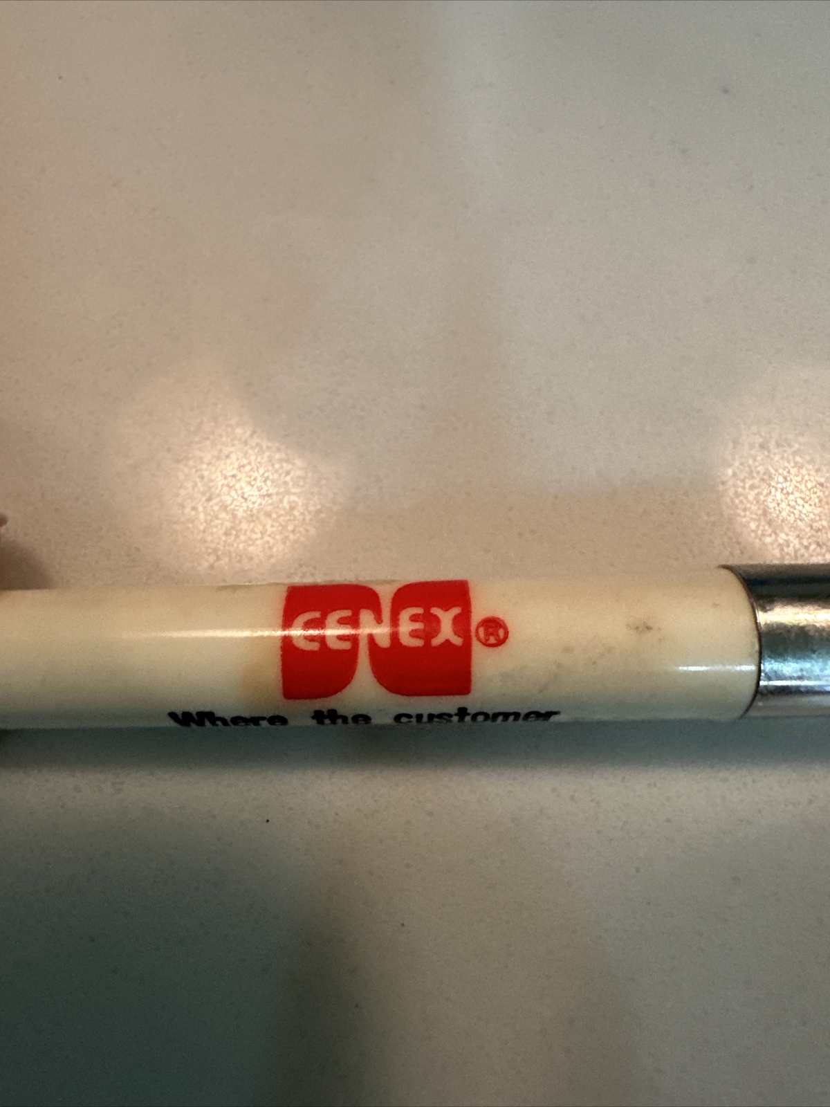 Vintage Cenex Farmers Union Oil Co N Dakota Pink White Pen