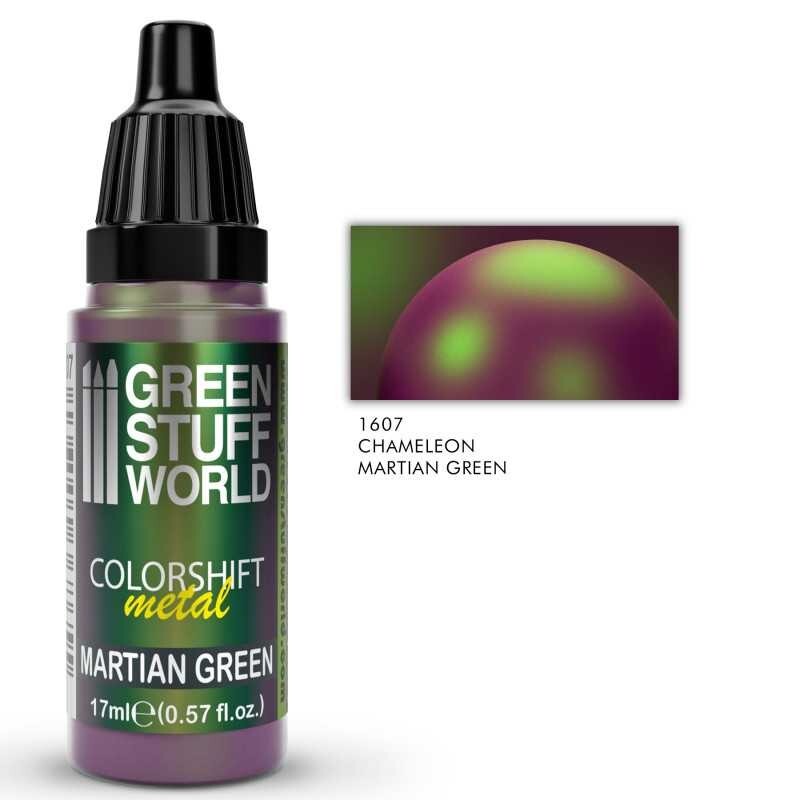 Green Stuff World Colorshift Chameleon Metal Paints Martian Green 17ml - 1607