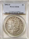 1893 O MORGAN DOLLAR PCGS XF40**TOUGH O MINT**PQ+++  KEY DATE** NR #G64901
