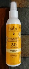 Babo Botanicals Swim  Sport Mineral Sunscreen Spray SPF 30 6 fl oz 01/28