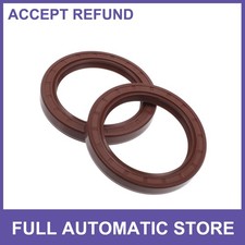 Oil Seal Seal Ring Rotary Shaft Seal FKM Rubber 60x80x10mm 2 Pcs