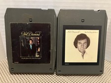 Neil Diamond 8-Track Tape Lot of 2 You Don't Bring Me Flowers/Glad You're Here