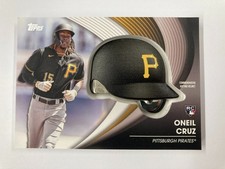 2022 Topps Update MLB Oneil Cruz Commemorative Batting Helmet Card #BH-OC