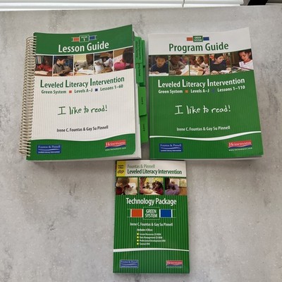 Fountas & Pinnell Leveled Literacy Green System Program & Lesson Guide & CD/DVDs