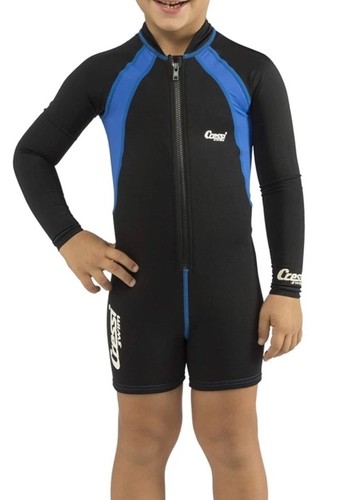 Cressi Kids Swimsuit Wetsuit Blue 1.5mm Neoprene Size M Boys Girls 4-5