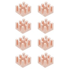 8 Pcs Copper Heatsink 7x7x5mm, Heat Sink Cooler Radiator for Raspberry Pi