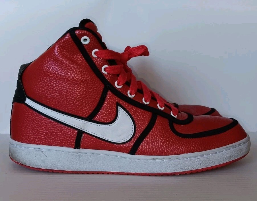 スニーカー NIKE VANDAL HIGH PRM 28cm Nike Vandal High Men's University Red, Black, & White Shoes Size