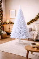 KüNstlicher Weihnachtsbaum Weiß 150 Cm Christbaum Pvc Tannenbaum 680 Spitzen