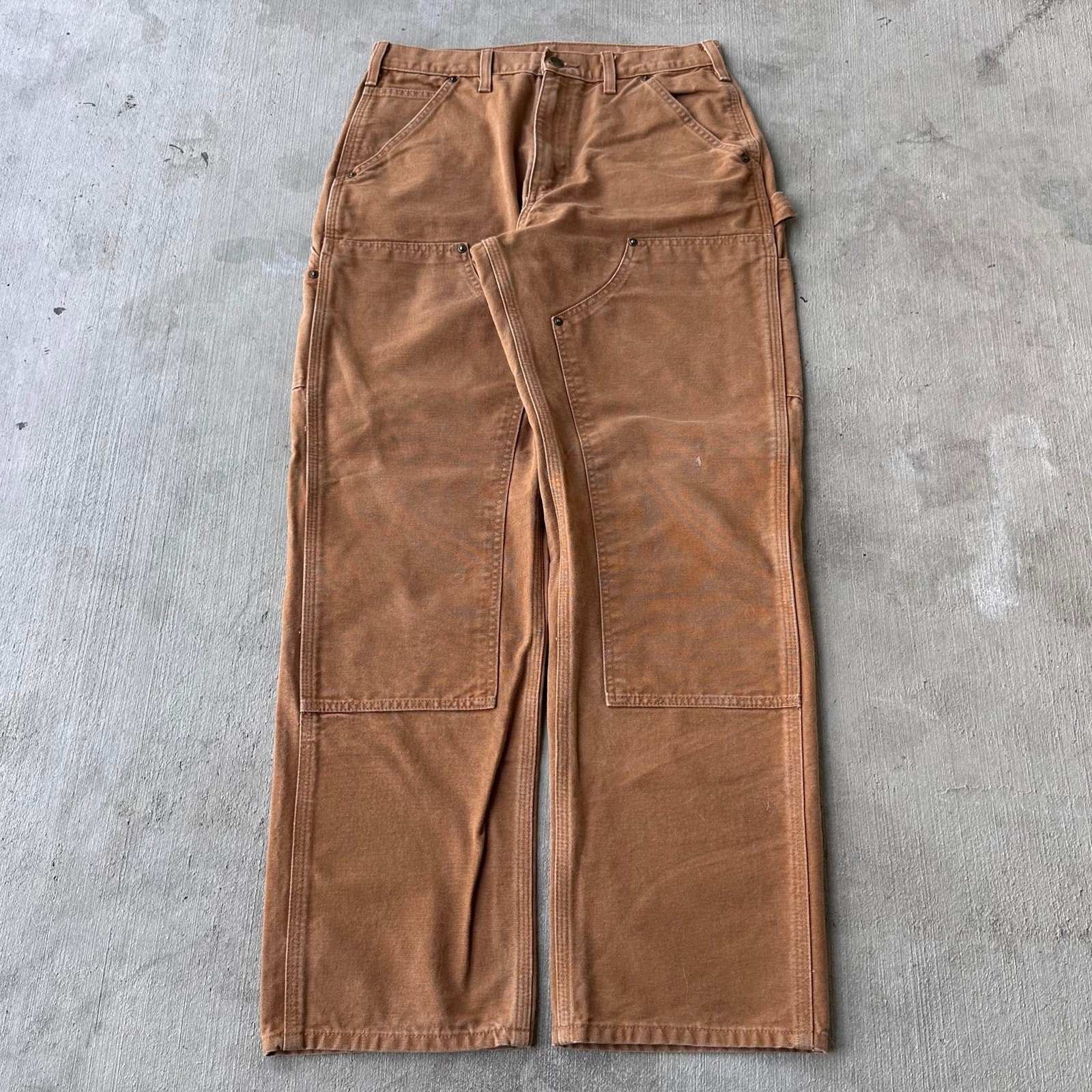 Y2K Vintage Carhartt Brown Double Knee Carpenter Work Pants