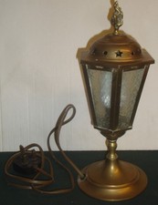 VINTAGE BRASS STREET LAMP STYLE TABLE LAMP
