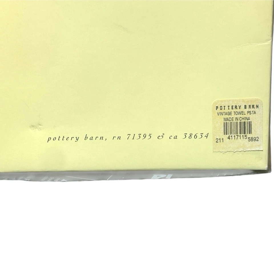 Pottery Barn Vintage Pasta Towels Pates Baroni Kitchen ~NIB - Image 3 of 4