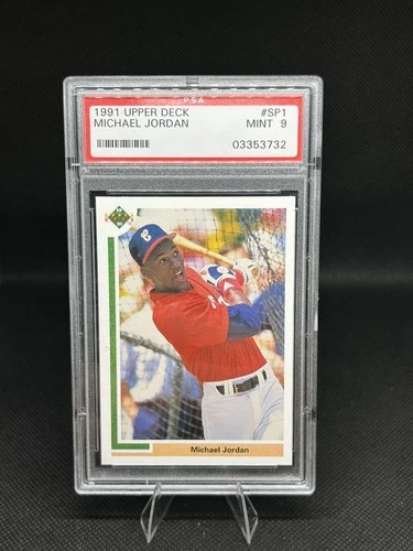 1991 Upper Deck #SP1 Michael Jordan ROOKIE RC PSA 9 Graded Baseball Card Insert