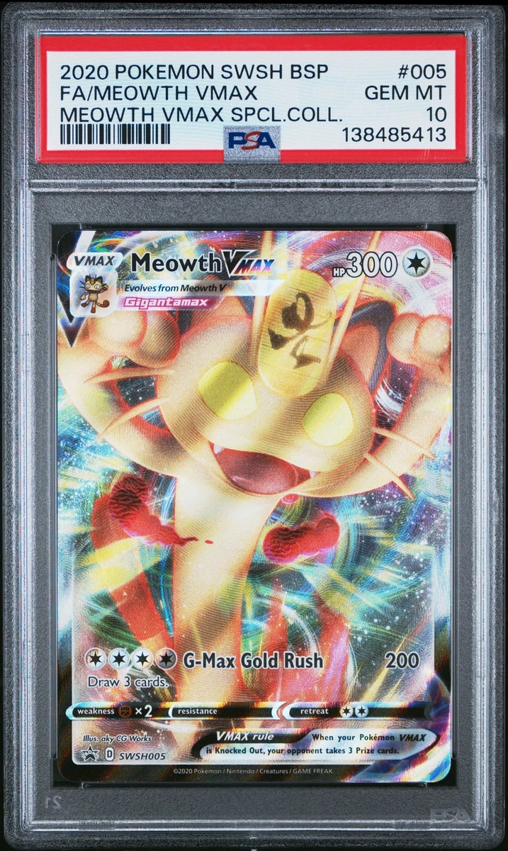 Meowth VMAX Pokémon TCG Cards for sale | eBay