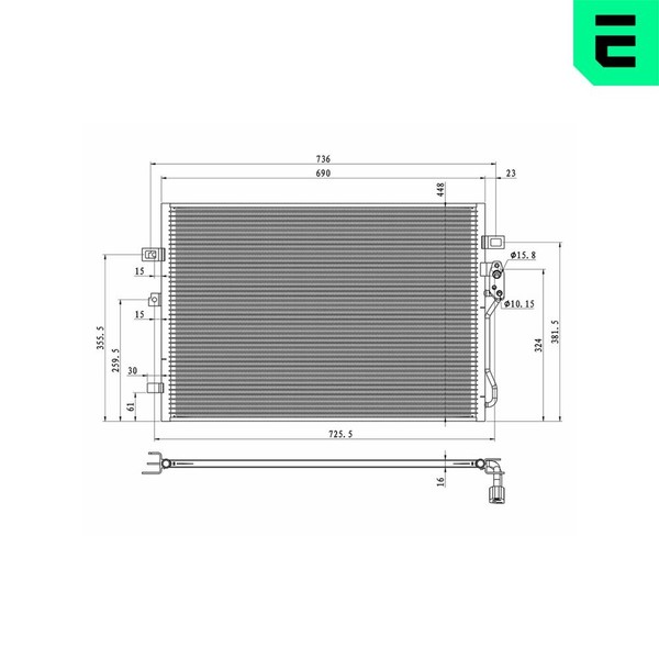 ERA Kondensator Klimaanlage 667427 FüR Fiat Freemont JTD 4X4 Dodge Journey VAN-image
