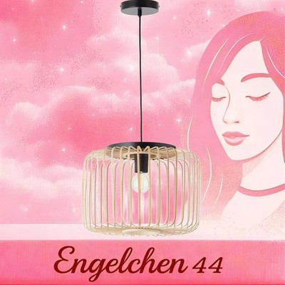 LED Pendel Leuchte Esszimmer Leuchte Hängelampe Metall Bambus E27Schwarz Matt
