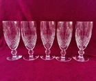 Set of 5 Waterford Colleen Short Stem Fluted Champagnes Glasses 6"H Vintage
