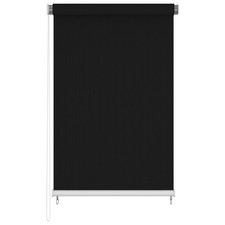 Outdoor Roller Blind 140x230 cm Black Bedroom Window Shade Treatment vidaXL