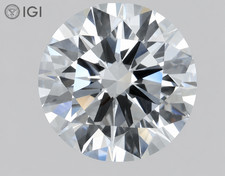 Round Excellent Cut 1.0 cts E VVS2 IGI Certified CVD Lab Grown Loose Diamonds