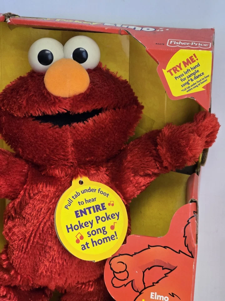 Hokey Pokey Elmo Sesame Street Fisher Price Mattel 2002 de colección raro nuevo Foto 2 de 4