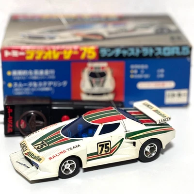 Vintage TOMY Lancia Stratos GR.5 RC Car 1/24 Radio Racer 75 Non