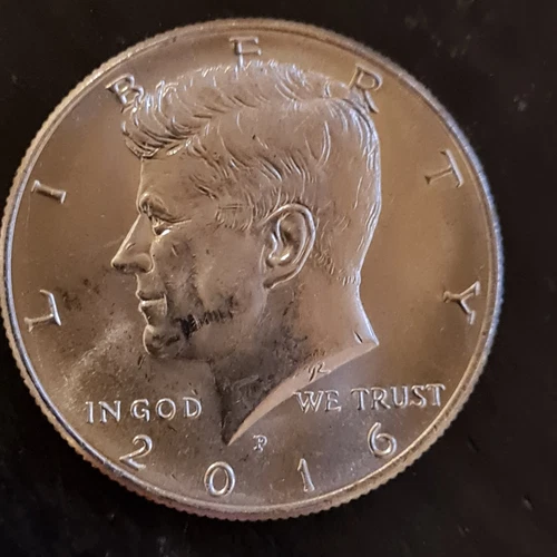 JFK HALF DOLLAR - 2016 P - VERY LOW MINTAGE - NIFC - BU - FREE SHIPPING