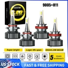 9005 H11 LED Headlight Kit High Low Beam Bulb Super Bright 6500K White 40000LM