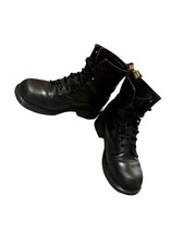 Vtg Dr. Martens 8304 Square Toe Made In England UK Sz 5 Sz 7 Leather Boots