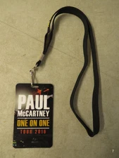 Paul McCartney One On One Tour 2016 Backstage Pass With Lanyard